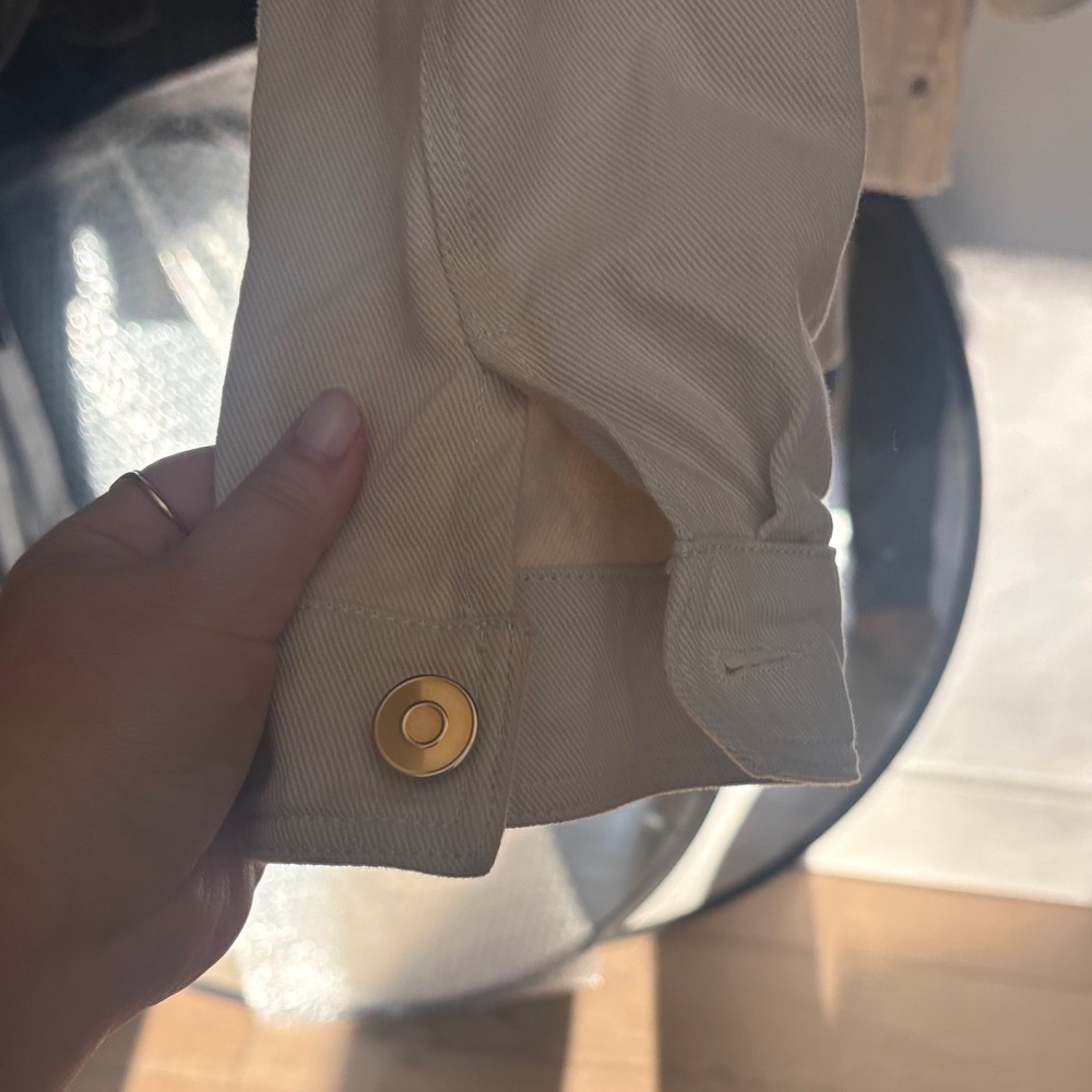 Zara Beige Button-Up Jacket - Picture 5 of 7